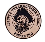 KORSAN FİLO- Deri PEÇ - Arma - Askeri Patch 