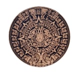 AZTEK MAYA TAKVİMİ Deri PEÇ - Arma - Askeri Patch 8 cm Çap