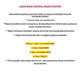 Orjinal Asker Künyesi - Lazer Kazıma - Army Dog tag
