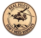 REAL PILOTS DONT NEED RUNWAYS COUGAR Deri PEÇ - Arma - Askeri Patch