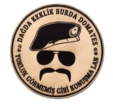 Dağda Keklik Burda Domates  Deri PEÇ - Arma - Askeri Patch
