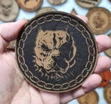 PİTBULL - Deri PEÇ - Arma - Askeri Patch pitbul peç