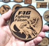 F16 FIGHTING FALCON Deri PEÇ - Arma - Askeri Patch