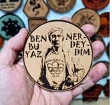 Ben Bu Yaz Nerdeydim Badi Ekrem Deri PEÇ - Arma - Askeri Patch