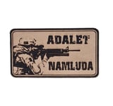 ADALET NAMLUDA Deri PEÇ - Arma - Askeri Patch