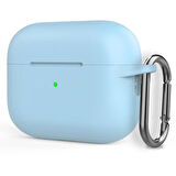 Gpack Apple Airpods Pro 2 Kılıf Silikon Mat Kancalı  İp SF16