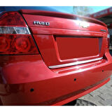 Chevrolet Aveo Uyumlu Sedan Bagaj Alt Çıta 2006-2011 Paslanmaz Krom