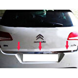 Citroen C4 UYUMLU Formlu Bagaj Alt Çıta 2010 ve ÜZERİ PASLANMAZ KROM