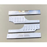 CİTROEN NEMO UYUMLU İÇ KAPI EŞİĞİ 4 PARÇA 2007-2018 PASLANMAZ KROM