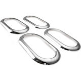 DACİA DUSTER UYUMLU İÇ KAPI KOLU ÇERÇEVE 4 PRÇ 2010-2018 PASLANMAZ KROM