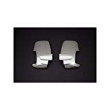 FORD TRANSİT UYUMLU AYNA KAPAĞI 2 PARÇA 2014-2018 PASLANMAZ KROM