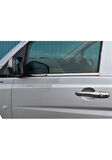 MERCEDES VİTO/W638 UYUMLU CAM ÇITASI 2 PARÇA 1996-2003 PASLANMAZ KROM
