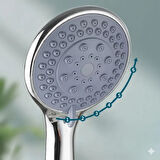 Duş başlığı | 5 farklı jet | yüksek basınç | su tasarrufu | kurulumu kolay | Sıla renk detayları