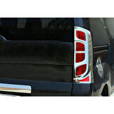 PEUGEOT BİPPER UYUMLU STOP ÇERÇEVESİ 2 PARÇA 2008 ve ÜZERİ ABS KROM