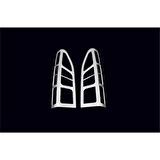 PEUGEOT PARTNER 3 UYUMLU STOP ÇERÇEVESİ 2 PARÇA 2019 ve ÜZERİ ABS KROM