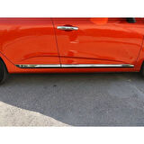 RENAULT CLİO 5 HB UYUMLU YAN KAPI ÇITASI 4 PARÇA 2019 VE ÜZERİ PASLANMAZ KROM