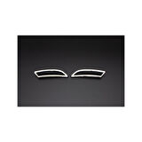 RENAULT MEGANE 4 SEDAN/HB UYUMLU EGSOZ ÇIKIŞ KROMU 2 PARÇA 2016-2020 PASLANMAZ KROM