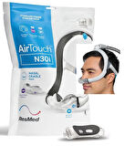 ResMed AirFit AİRTOUCH  N30i Silikon CPAP Burun Maskesi - M Boy YENİ MODEL SW+ M BEDEN PAKETTE