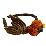 Uretti - İREM 3914 2560 El Yapımı Balkabak - Halloween Tasarımlı Kız Çocuk Saç Aksesuarı / Taç