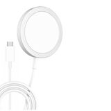 Smcase iPhone 14 Pro Kılıf Manyetik Wiriless Destekli Krom Silikon  Wiriless Şarj Aleti