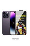 iPhone 14 Pro Max Kırılmaz Antı-Statıc 3D Toz Tutmayan Ekran Koruyucu