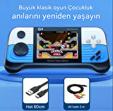 QASUL G9 3.0 İnç Yüksek Çözünürlüklü Ekran Oyun Konsolu Rocker Retro Hit Renk PSP Oyun Konsolu