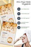 Altın Folyo Aydınlatıcı Yüz Maskesi Gold Foil Mask 30ml 1adet Peg-40 Hint Yağı Maskesi