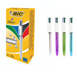 Bic Tükenmez Kalem Shıne 4 Colours Gümüş Gövde 12 Lİ 919380