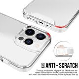 Smcase iPhone 14 Pro Kılıf Transparent Acrylic TPU Gard Sert Kapak  Nano Ekran Koruyucu