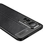 Smcase Xiaomi 12T Pro Kılıf Kamera Korumalı Deri Dokulu Silikon