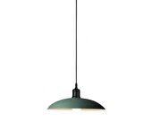  Rsylight Retro Metal Dekoratif  Mat Su Yeşili Rustik Tekli Sarkıt Avize Çap 35 cm
