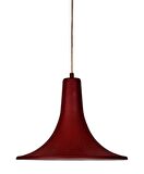  Rsylight Retro Metal Dekoratif Kırmızı içi Beyaz Rustik Tekli Sarkıt Avize Çap 34 cm