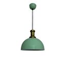 Rsylight Retro Metal Dekoratif Yeşil Rustik Tekli Sarkıt Avize Çap 30 cm