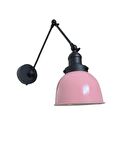 Rsylight Metal Dekoratif İç Mekan Duvar Mafsallı Pembe Aplik 
