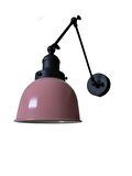 Rsylight Metal Dekoratif İç Mekan Duvar Mafsallı Pembe Aplik 