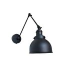 Rsylight Retro Rustik Metal Dekoratif Oturma Odası - Yatak Odası Duvar Mafsallı Lacivert Aplik 