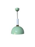 Rsylight Retro Metal Dekoratif Rustik Kafesli Yeşil Tekli Sarkıt Avize Çap 30 cm