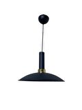 Rsylight Retro Metal Dekoratif Siyah Rustik Tekli Sarkıt Avize Çap 35 cm
