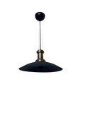 Dylight Retro Metal Dekoratif Siyah Rustik Tekli Sarkıt Avize Çap 35 cm