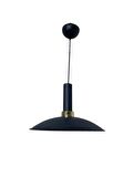 Dylight Retro Metal Dekoratif Siyah Rustik Tekli Sarkıt Avize Çap 35 cm
