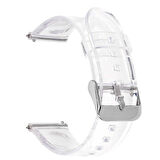 Gpack Zeblaze Stratos Kordon Metal Tokalı Şeffaf Silikon KRD 13