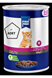 Paw Paw Tavuklu Yavru Kedi Konservesi 400gr 12'li