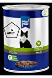Paw Paw Joleli Kuzu Etli Yetişkin Kedi Konservesi 400Gr 12'li