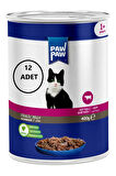 Paw Paw Joleli Biftek Etli Yetişkin Kedi Konservesi 400Gr 12'li