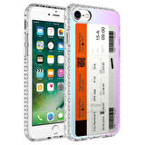 Smcase iPhone SE 2022 Kılıf Desenli Elegans Serisi No Silikon