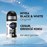 NIVEA MEN Erkek Duş Jeli Sport 500ml ve Black & White Invisible Original Roll-on Deodorant 50ml, 72 Saat Anti-perspirant