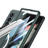 Gpack Samsung Galaxy Z Fold 3 Kılıf Wireless Şarj Özellikli Koruma