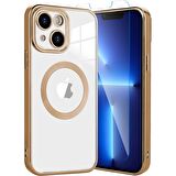 Smcase iPhone 13 Kılıf Kamera Korumalı Omega Lazer Silikon  Nano Ekran Koruyucu