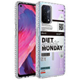 Smcase Oppo A74 4G Kılıf Desenli Elegans Serisi Silikon