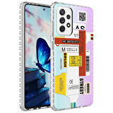 Smcase Samsung Galaxy A72 Kılıf Desenli Elegans Serisi Silikon